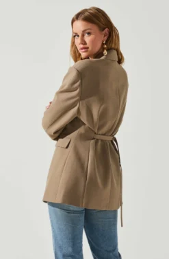 Galilea Oversized Blazer -Larana Style Shop ACT17892 BROWN 6 scaled