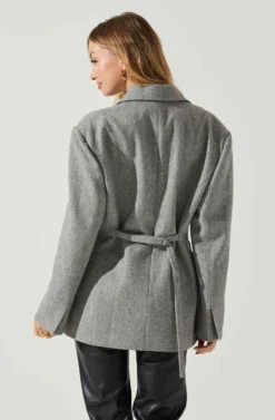 Galilea Oversized Blazer -Larana Style Shop ACT17892 GRAY 5 scaled