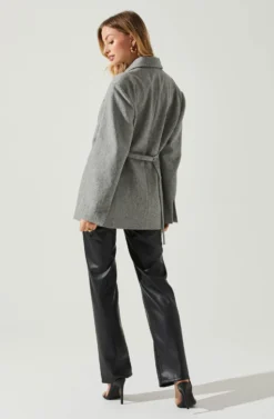 Galilea Oversized Blazer -Larana Style Shop ACT17892 GRAY 6 scaled