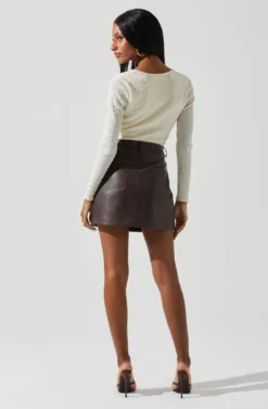 Ren Textured Sweetheart Long Sleeve Top 22 Ren Textured Sweetheart Long Sleeve Top -Larana Style Shop ACT17975 CREAM 5 scaled