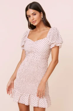 Smocked Mini Dress -Larana Style Shop ADR100619 BLUSHDOT 1 scaled