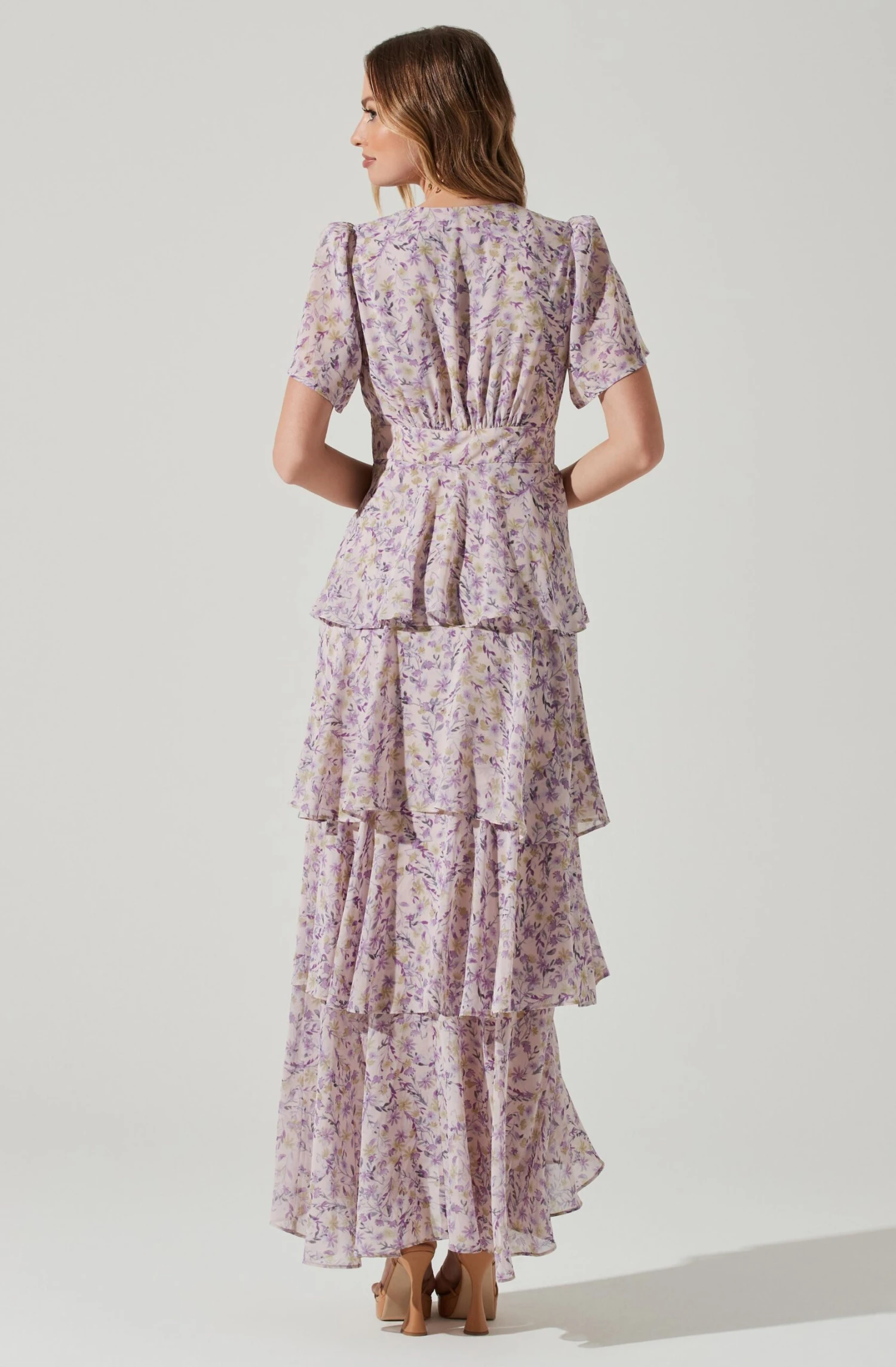 Tayla Floral Tiered Midi Dress 5 Tayla Floral Tiered Midi Dress - Image 5