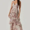 Rosana Floral Tiered Ruffle Maxi Dress