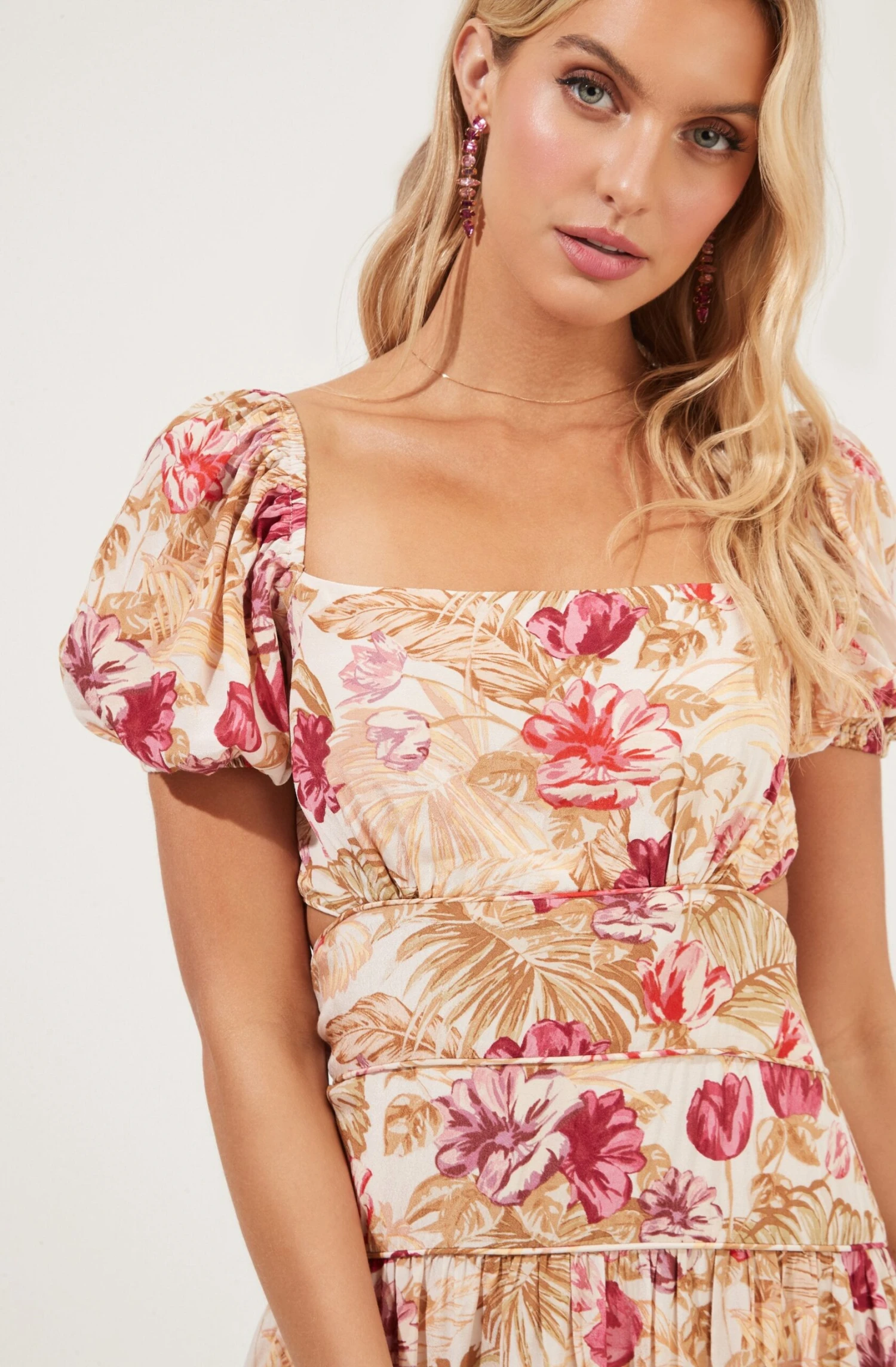 Montana Floral Cutout Midi Dress 2 Montana Floral Cutout Midi Dress - Image 2