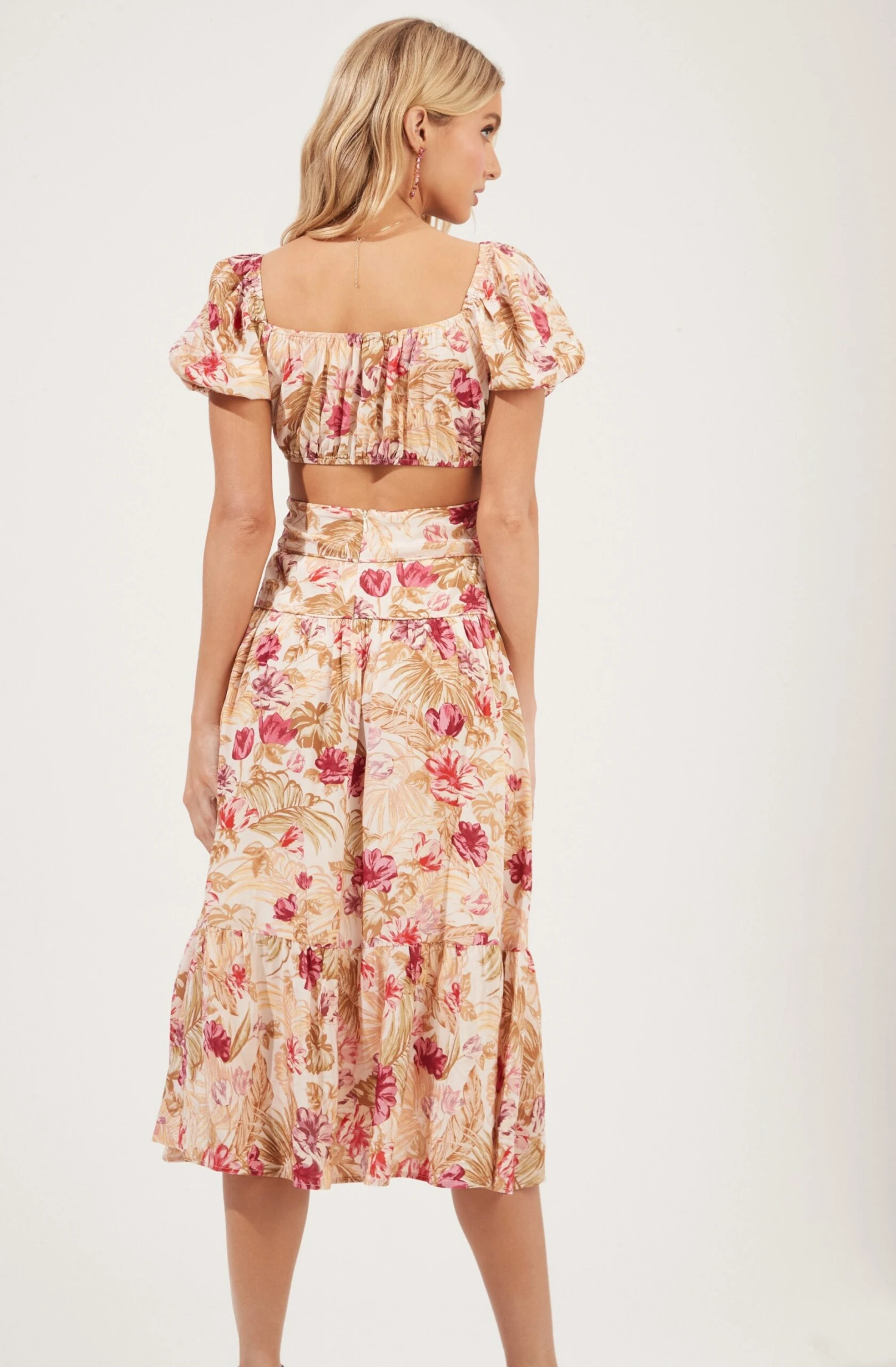 Montana Floral Cutout Midi Dress 3 Montana Floral Cutout Midi Dress - Image 3