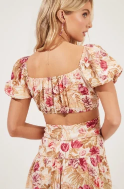 Montana Floral Cutout Midi Dress 11 Montana Floral Cutout Midi Dress -Larana Style Shop ADR100940 ROSEOLIVETROPICAL 6 scaled