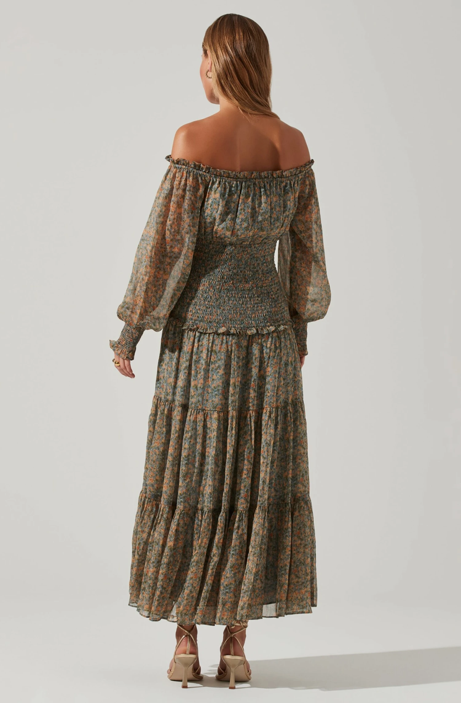 Embrey Floral Off Shoulder Maxi Dress 9 Embrey Floral Off Shoulder Maxi Dress - Image 9