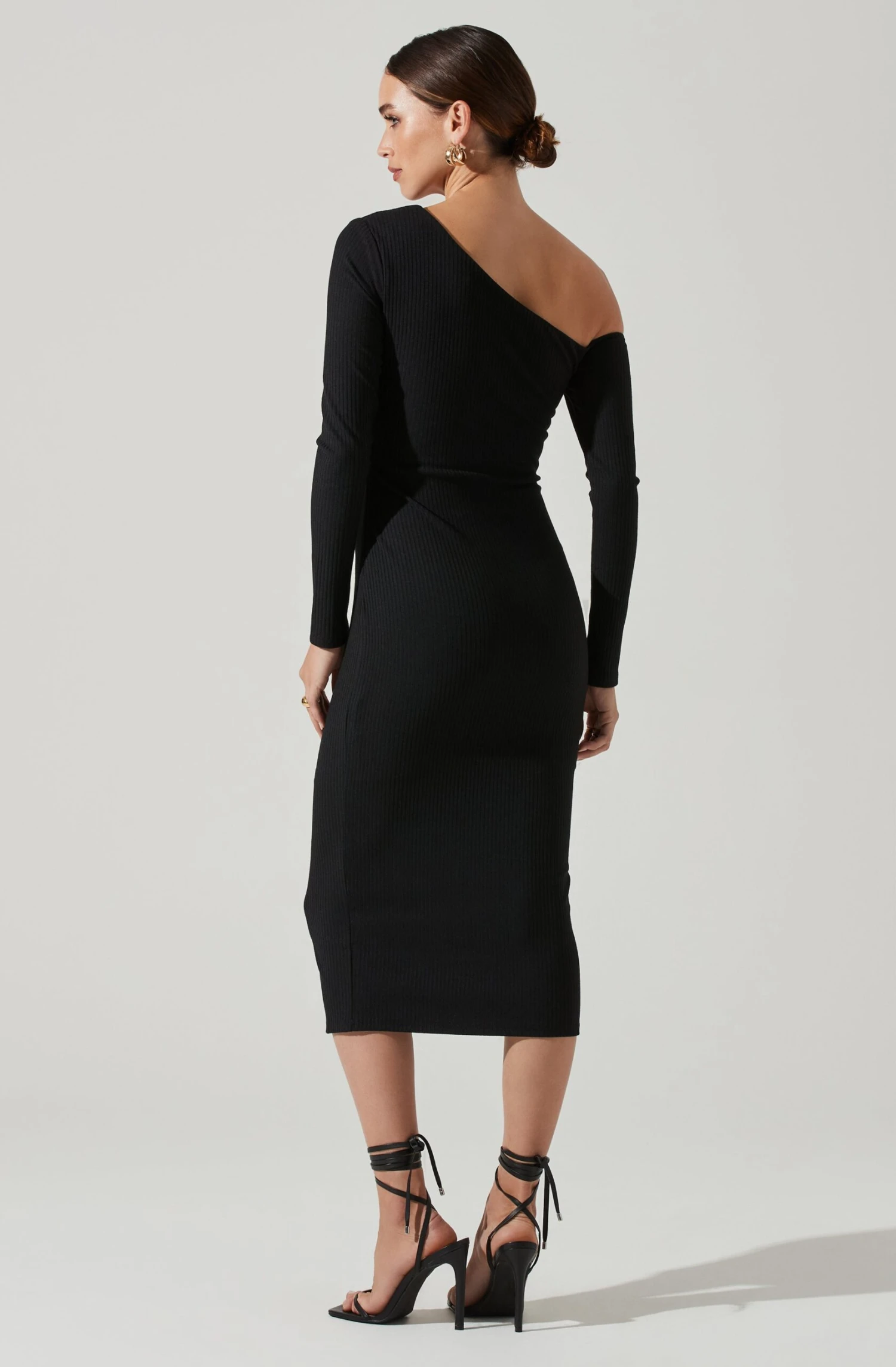 Asymmetrical Bust Cutout Midi Dress 5 Asymmetrical Bust Cutout Midi Dress - Image 5