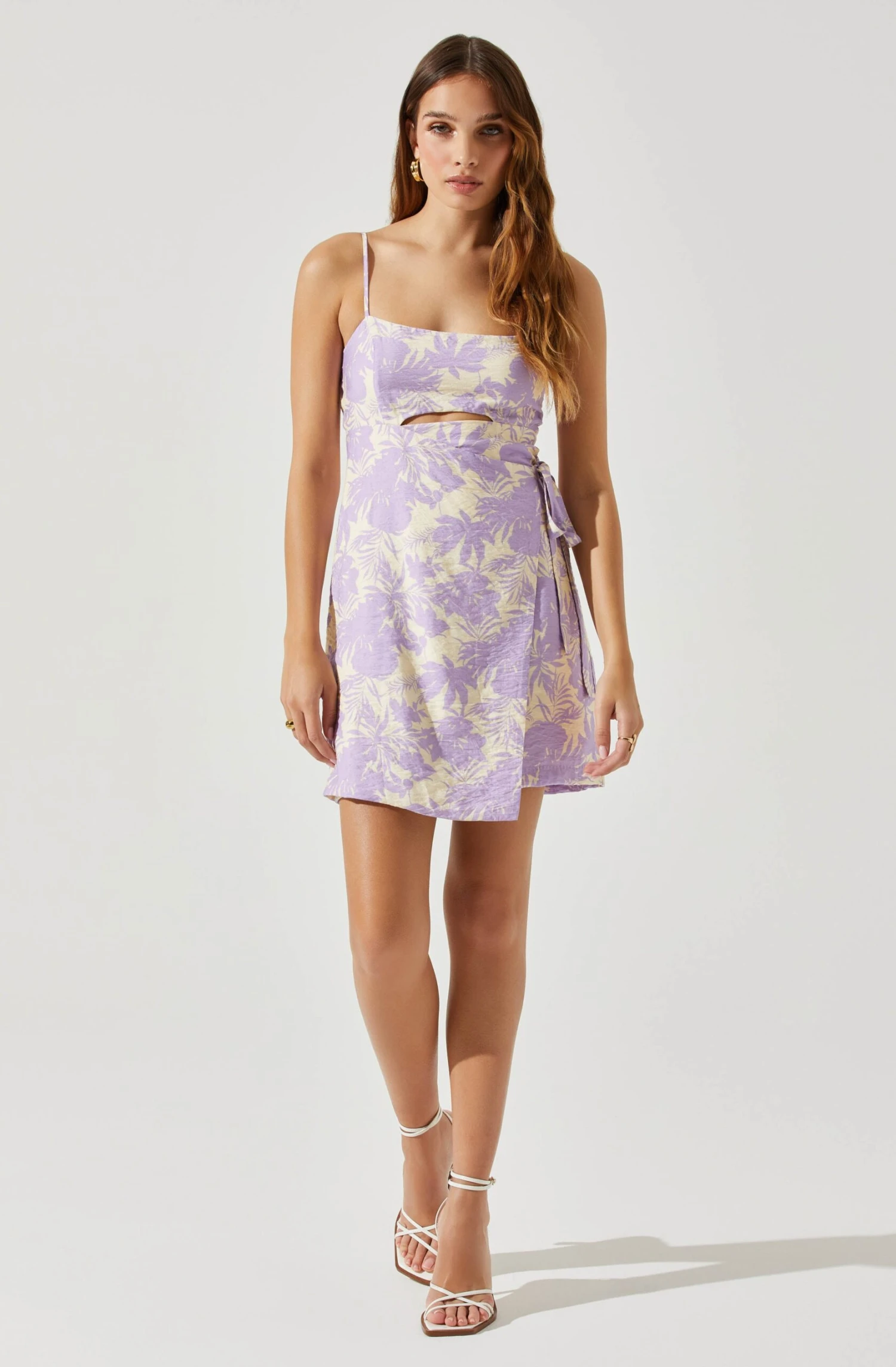 Keyhole Wrap Floral Mini Dress 7 Keyhole Wrap Floral Mini Dress - Image 7