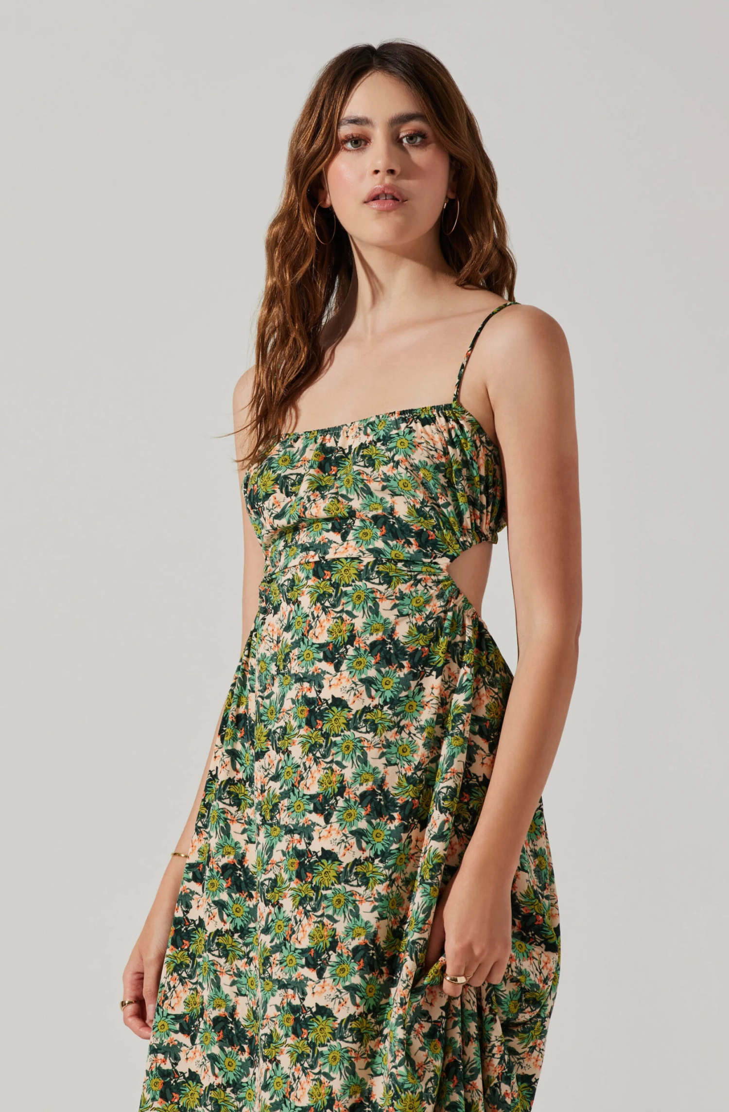Open Back Floral Midi Dress 2 Open Back Floral Midi Dress - Image 2