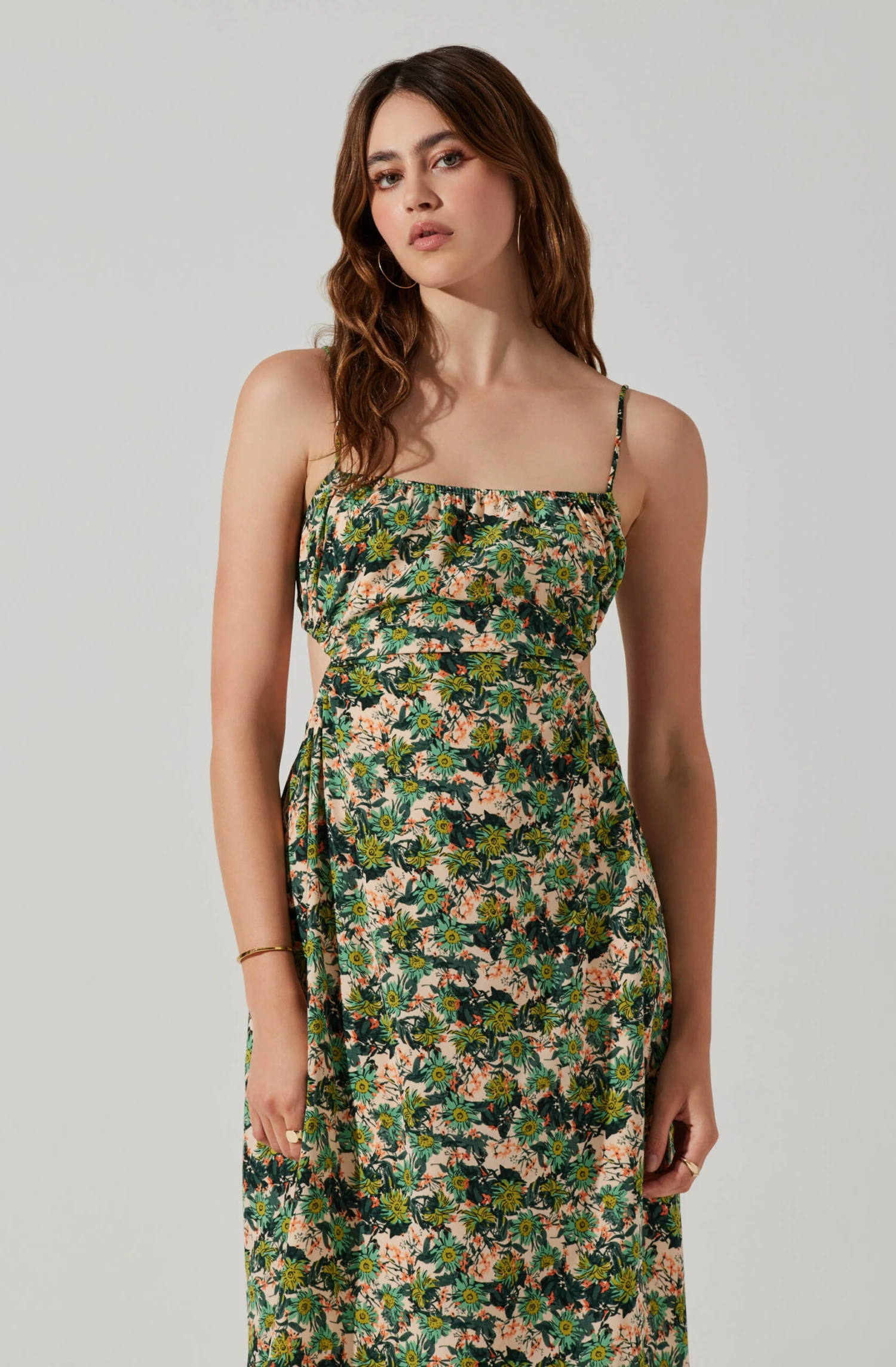 Open Back Floral Midi Dress 4 Open Back Floral Midi Dress - Image 4