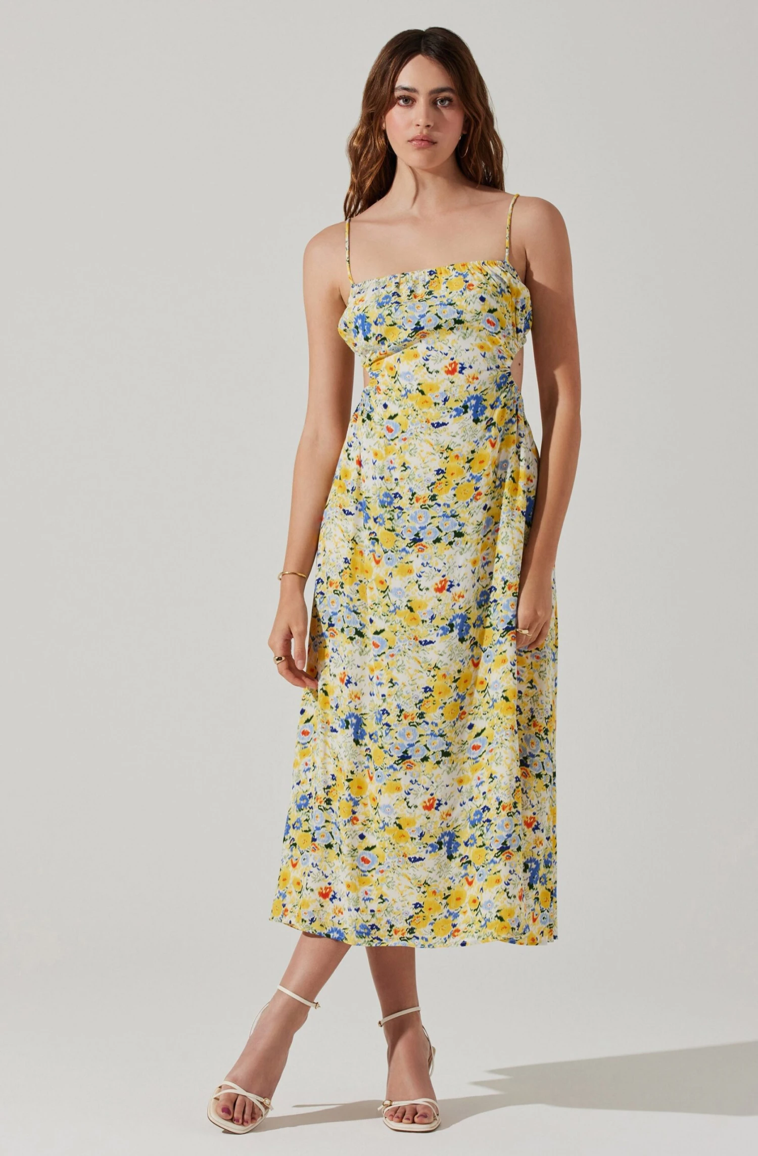Open Back Floral Midi Dress 7 Open Back Floral Midi Dress - Image 7