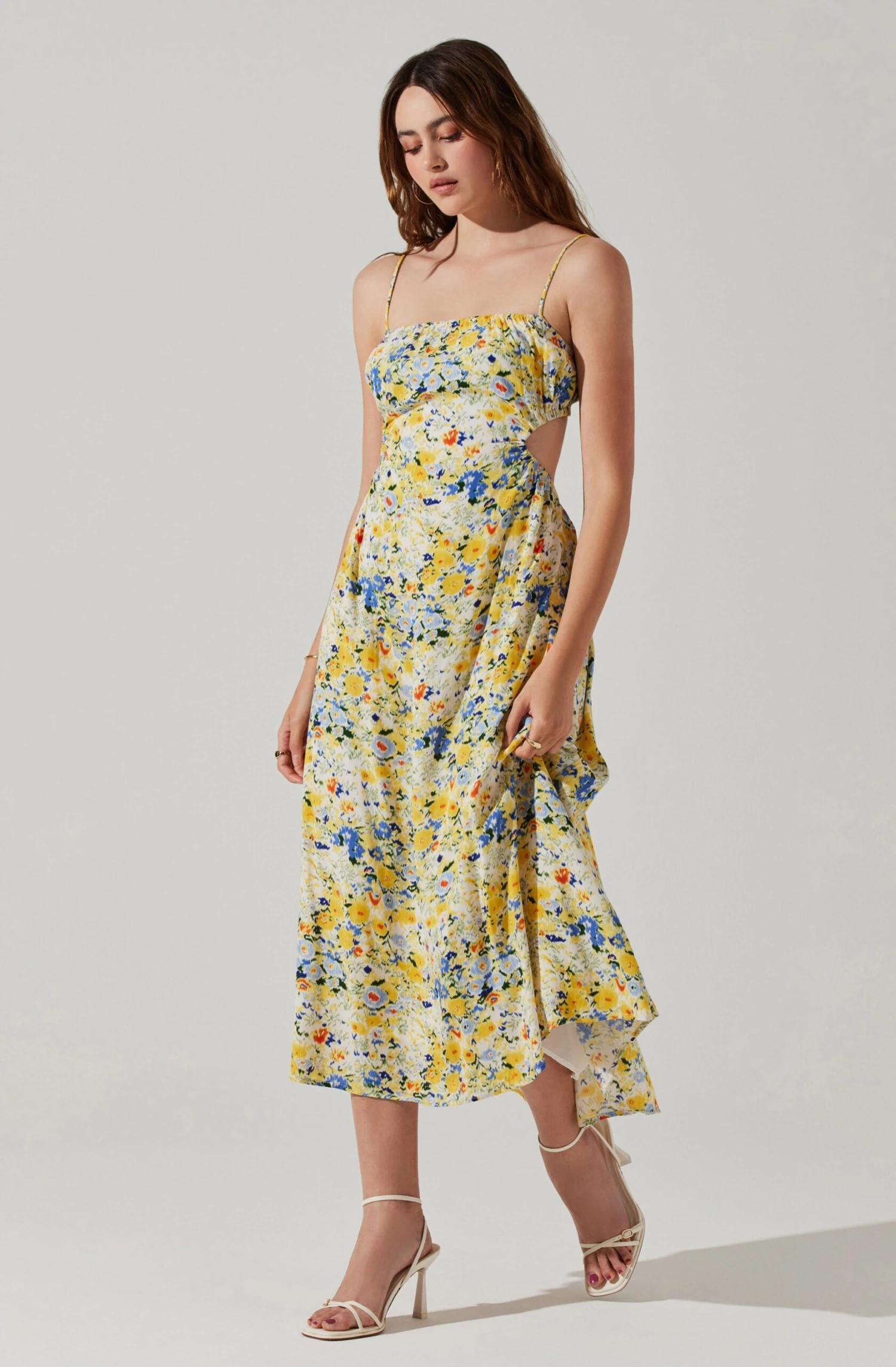 Open Back Floral Midi Dress 9 Open Back Floral Midi Dress - Image 9