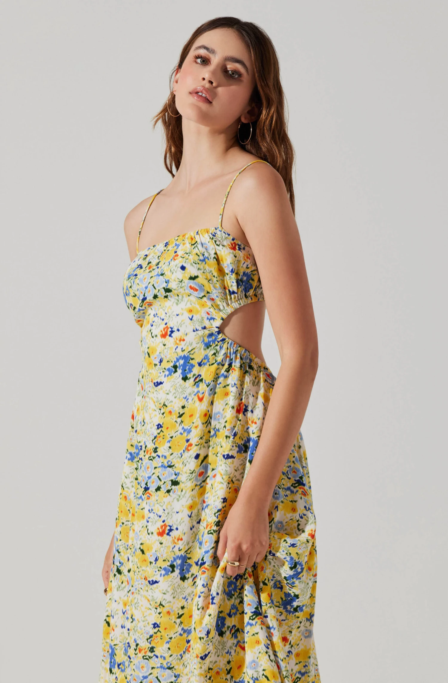 Open Back Floral Midi Dress 8 Open Back Floral Midi Dress - Image 8