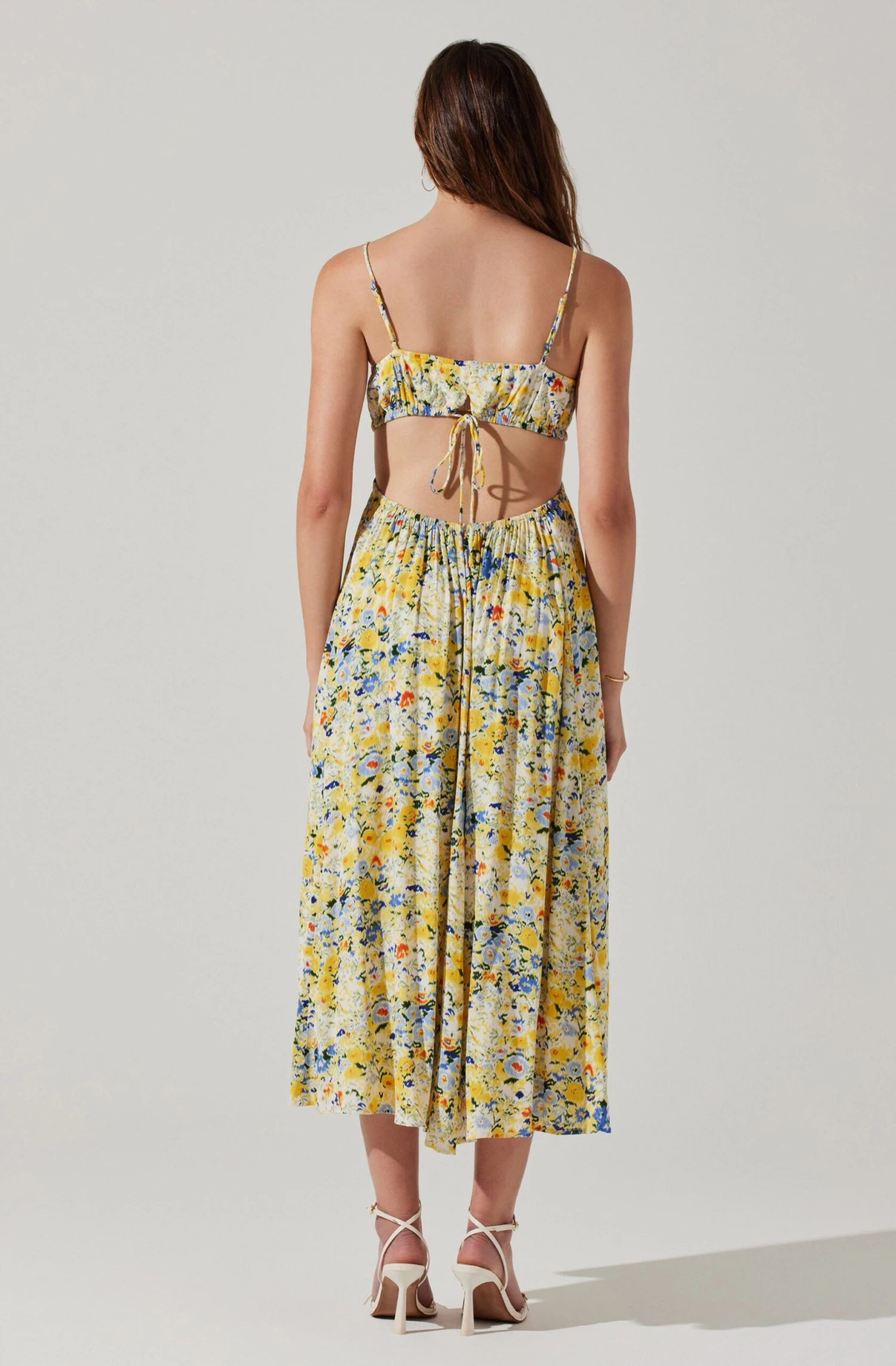Open Back Floral Midi Dress 12 Open Back Floral Midi Dress - Image 12