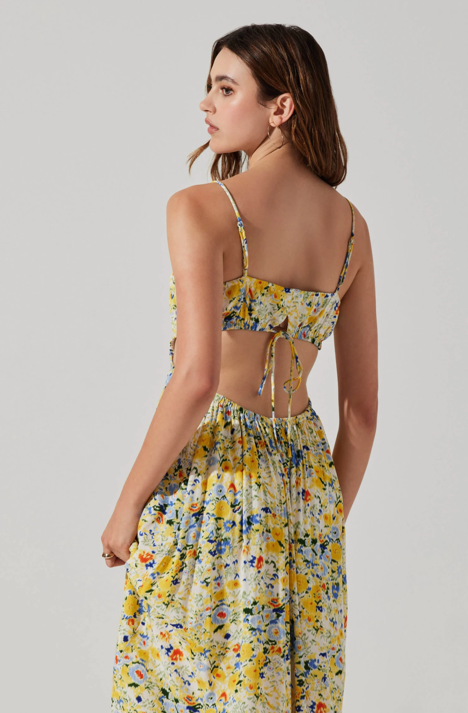 Open Back Floral Midi Dress 11 Open Back Floral Midi Dress - Image 11