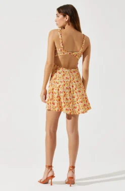 Sweetheart Neck Open Back Mini Dress -Larana Style Shop ADR101821 YELLOWREDDITSY 5 scaled