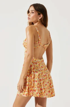 Sweetheart Neck Open Back Mini Dress -Larana Style Shop ADR101821 YELLOWREDDITSY 6 scaled