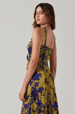 Cutout Ruched Maxi Dress 15 Cutout Ruched Maxi Dress -Larana Style Shop ADR101913 CHARTREUSEINDIGOFL 6 scaled