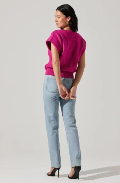 Checkered Sweater Vest 22 Checkered Sweater Vest -Larana Style Shop ALT16416 CI FUCHSIA 5 scaled