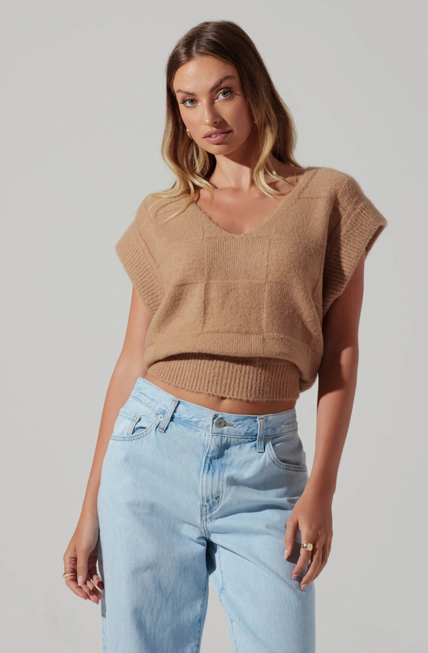 Checkered Sweater Vest 1 Checkered Sweater Vest