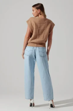 Checkered Sweater Vest 16 Checkered Sweater Vest -Larana Style Shop ALT16416 CI TAUPE 5 scaled