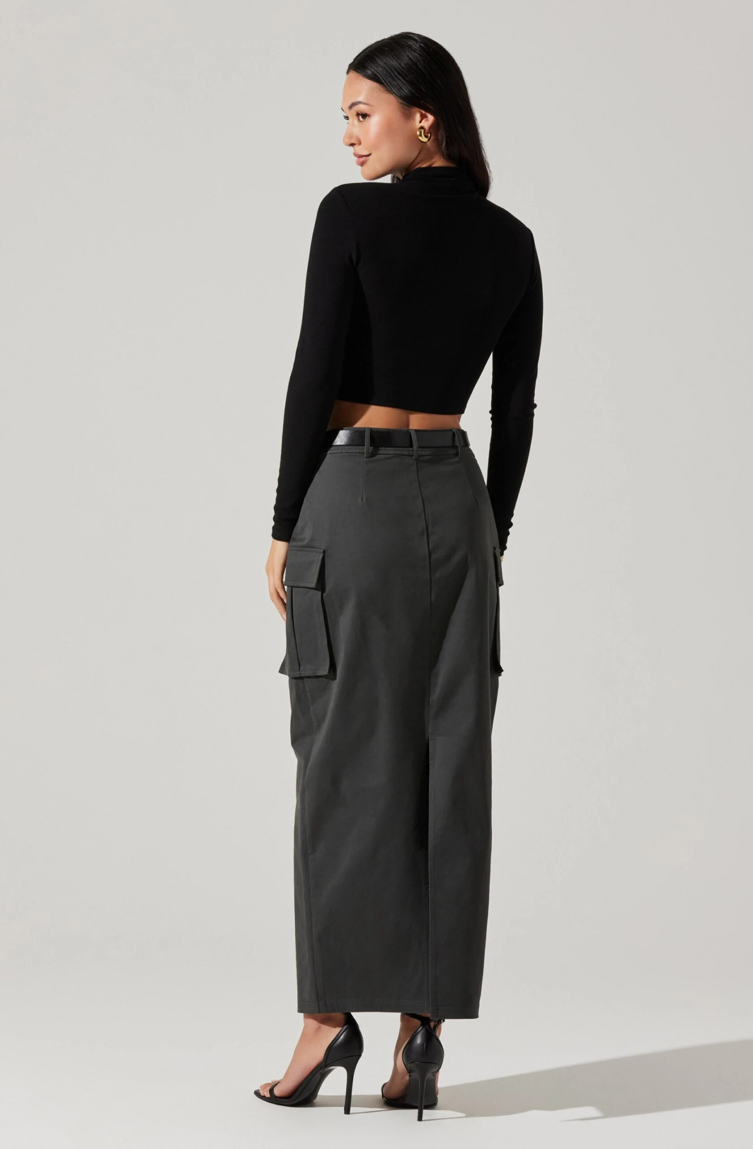 High Rise Cargo Maxi Skirt 6 High Rise Cargo Maxi Skirt - Image 6