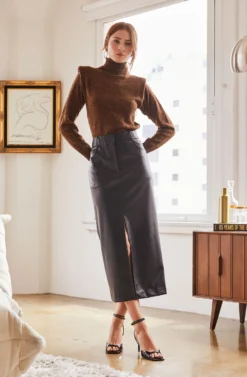 Low Rise Faux Leather Midi Skirt 11 Low Rise Faux Leather Midi Skirt -Larana Style Shop ASTR FALL23 ASSETS 1015 scaled