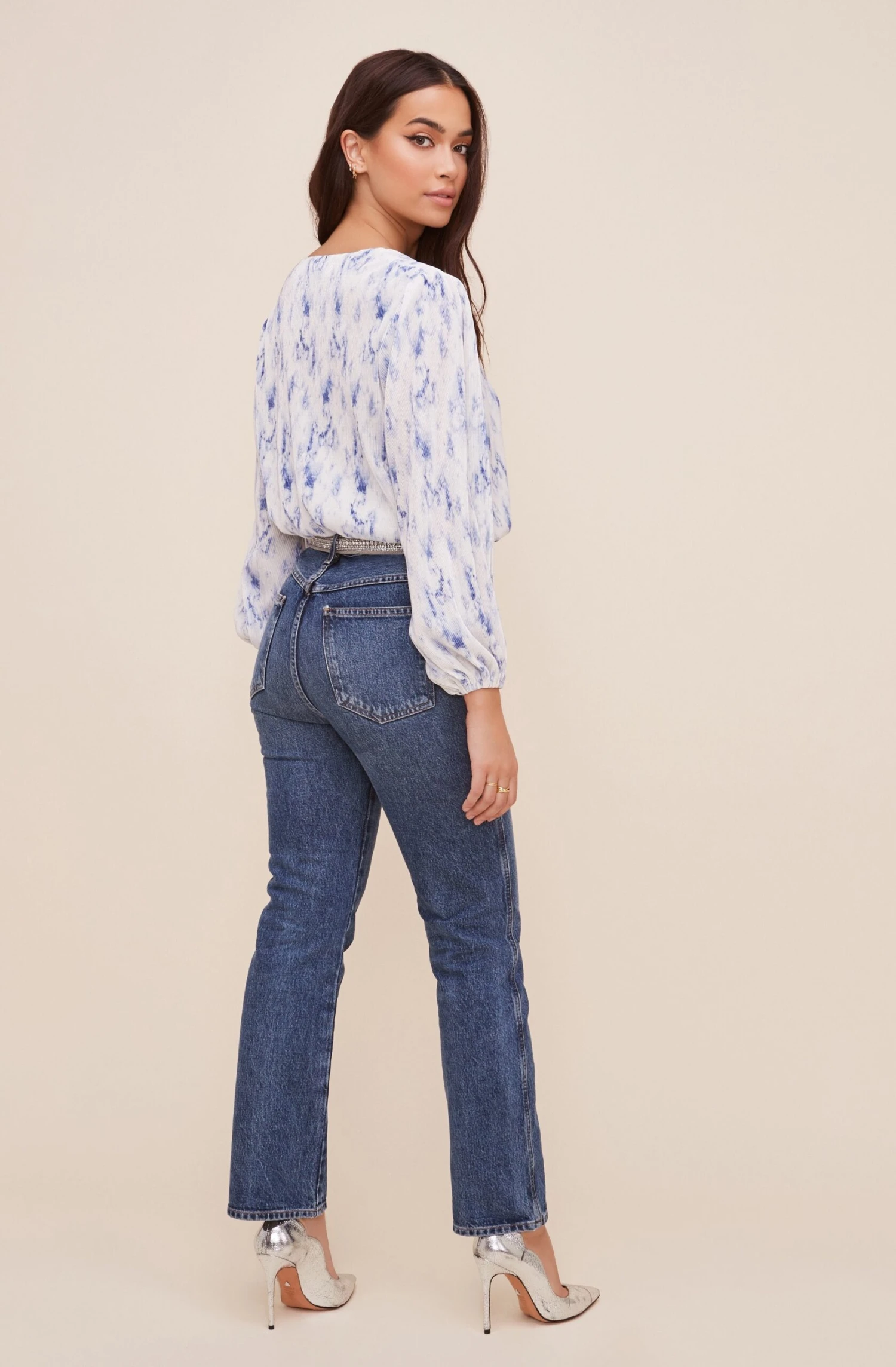 Plisse Tie Dye Long Sleeve Top 4 Plisse Tie Dye Long Sleeve Top - Image 4