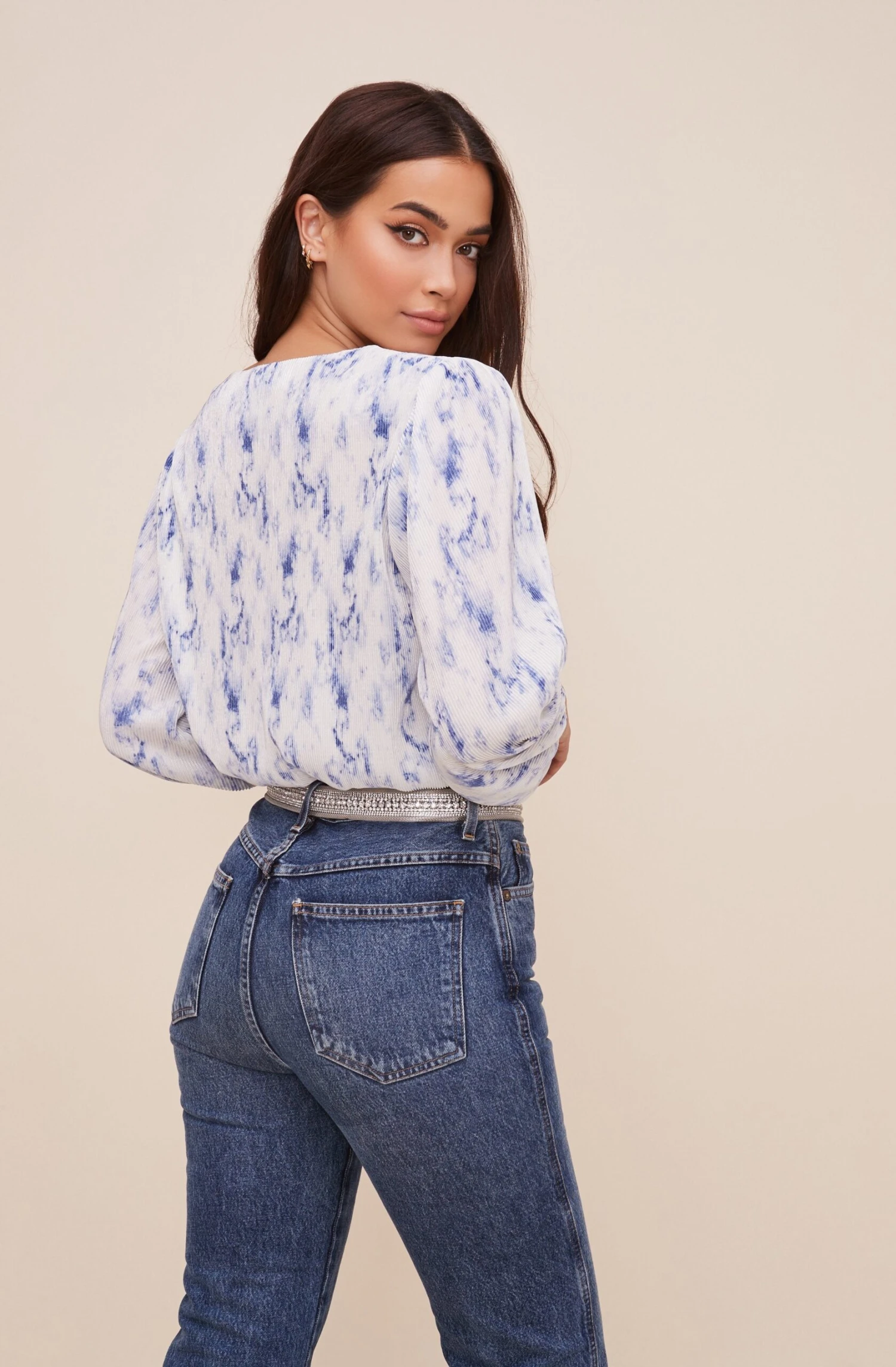 Plisse Tie Dye Long Sleeve Top 5 Plisse Tie Dye Long Sleeve Top - Image 5