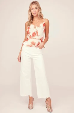 Strappy Floral Cami 7 Strappy Floral Cami -Larana Style Shop AT15516B RED TAUPE FLORAL 1A scaled