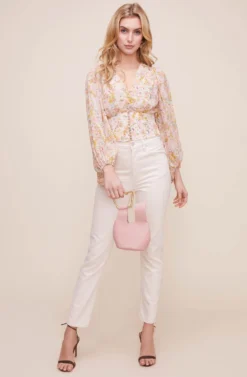 Volume Sleeve Floral Top -Larana Style Shop AT15522 BLUSH TAUPE FLORAL 1 00a6afc0 28ba 448a 9988 b625e6f2ba46 scaled