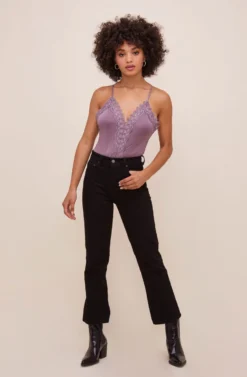 Lace Inset Bodysuit -Larana Style Shop AT16124 LAVENDER 1 scaled