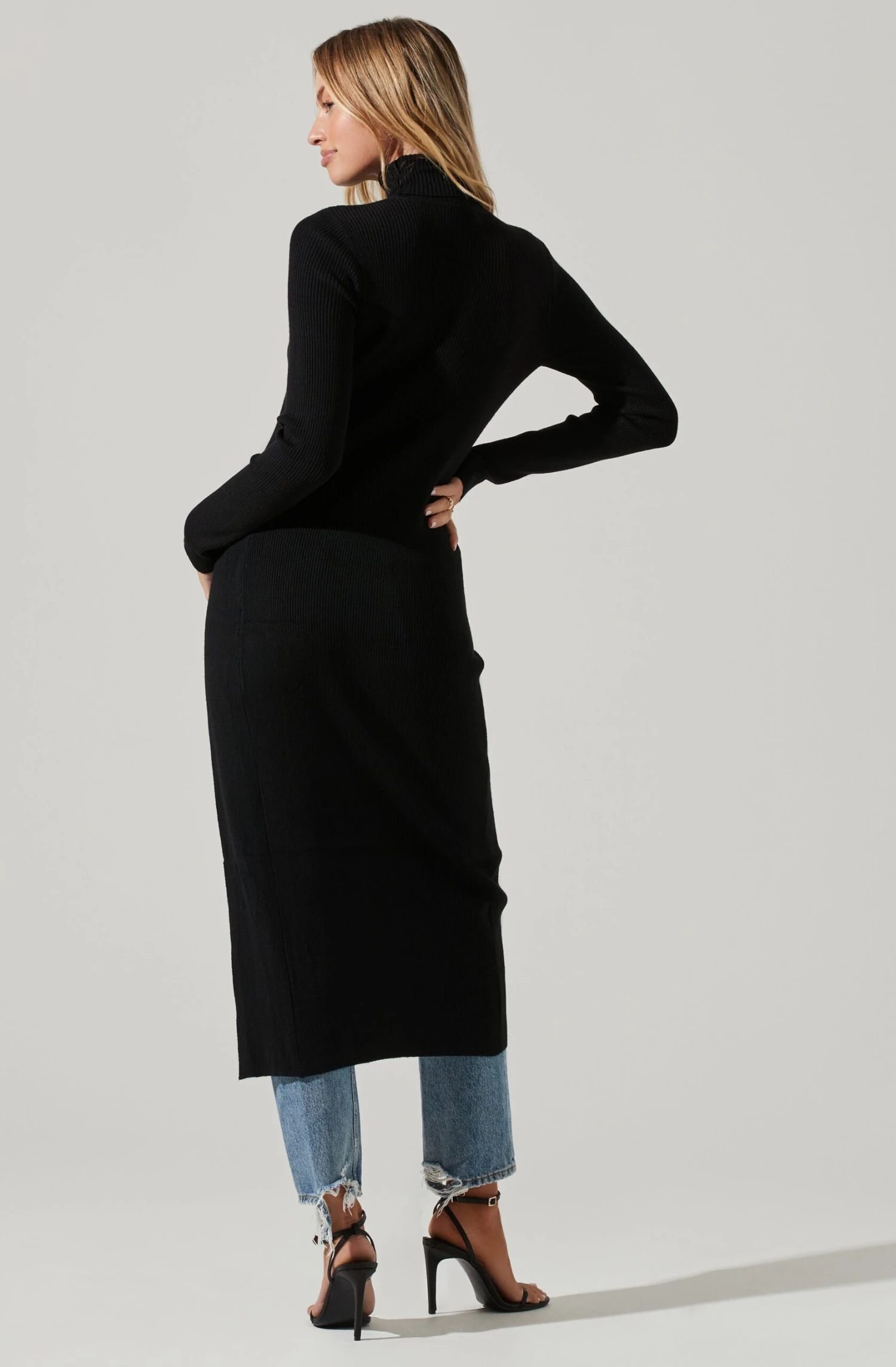 Hi Slit Turtleneck Sweater 5 Hi Slit Turtleneck Sweater - Image 5