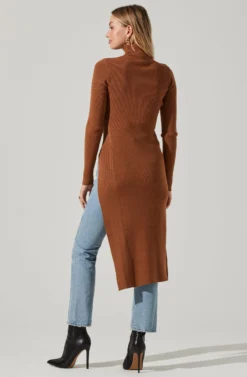 Hi Slit Turtleneck Sweater 21 Hi Slit Turtleneck Sweater -Larana Style Shop AT16295 CAMEL 6 scaled