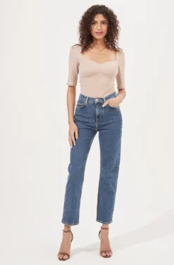 Eliza Sweetheart Neck Bodysuit -Larana Style Shop AT16751 TAUPE 1 scaled