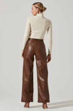 Sweetheart Turtleneck Long Sleeve Top -Larana Style Shop AT17392 CREAM 5 scaled