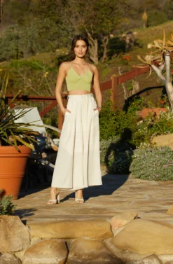 Pleated Front Wide Leg Trouser -Larana Style Shop GUESTOFWEDDING 2120 scaled