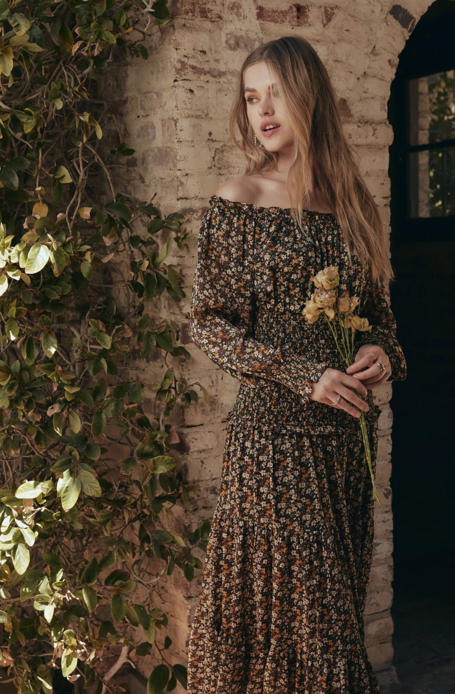 Embrey Floral Off Shoulder Maxi Dress 5 Embrey Floral Off Shoulder Maxi Dress - Image 5